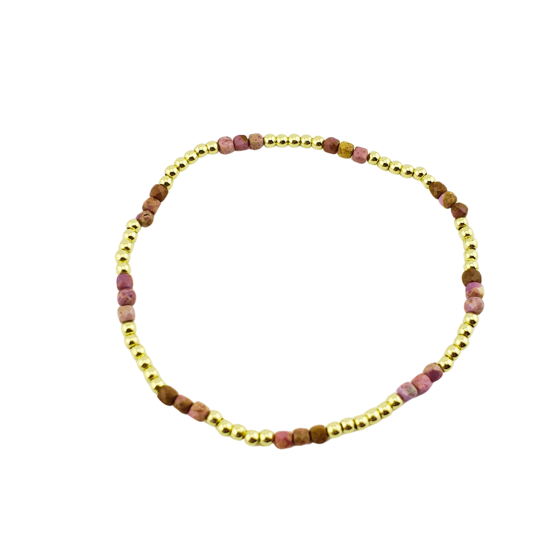 Pulsera piedra y bolitas.