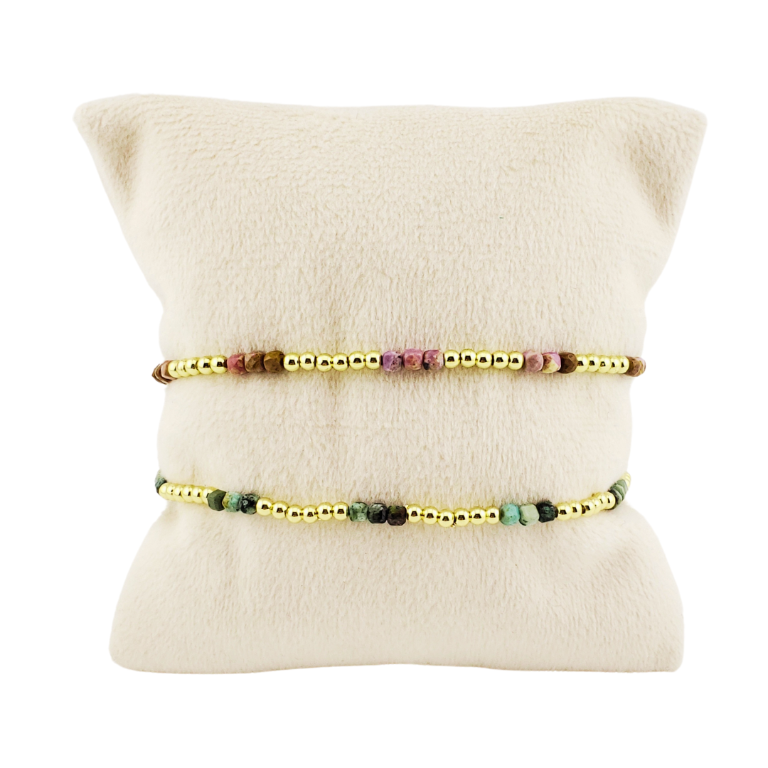 Pulsera piedra y bolitas.