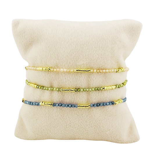 Pulsera cristal checo micro aros