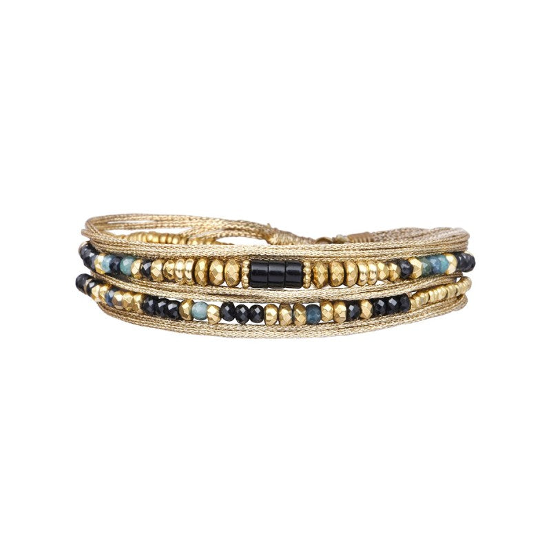 Pulsera 2 vueltas hilo Seda brillante