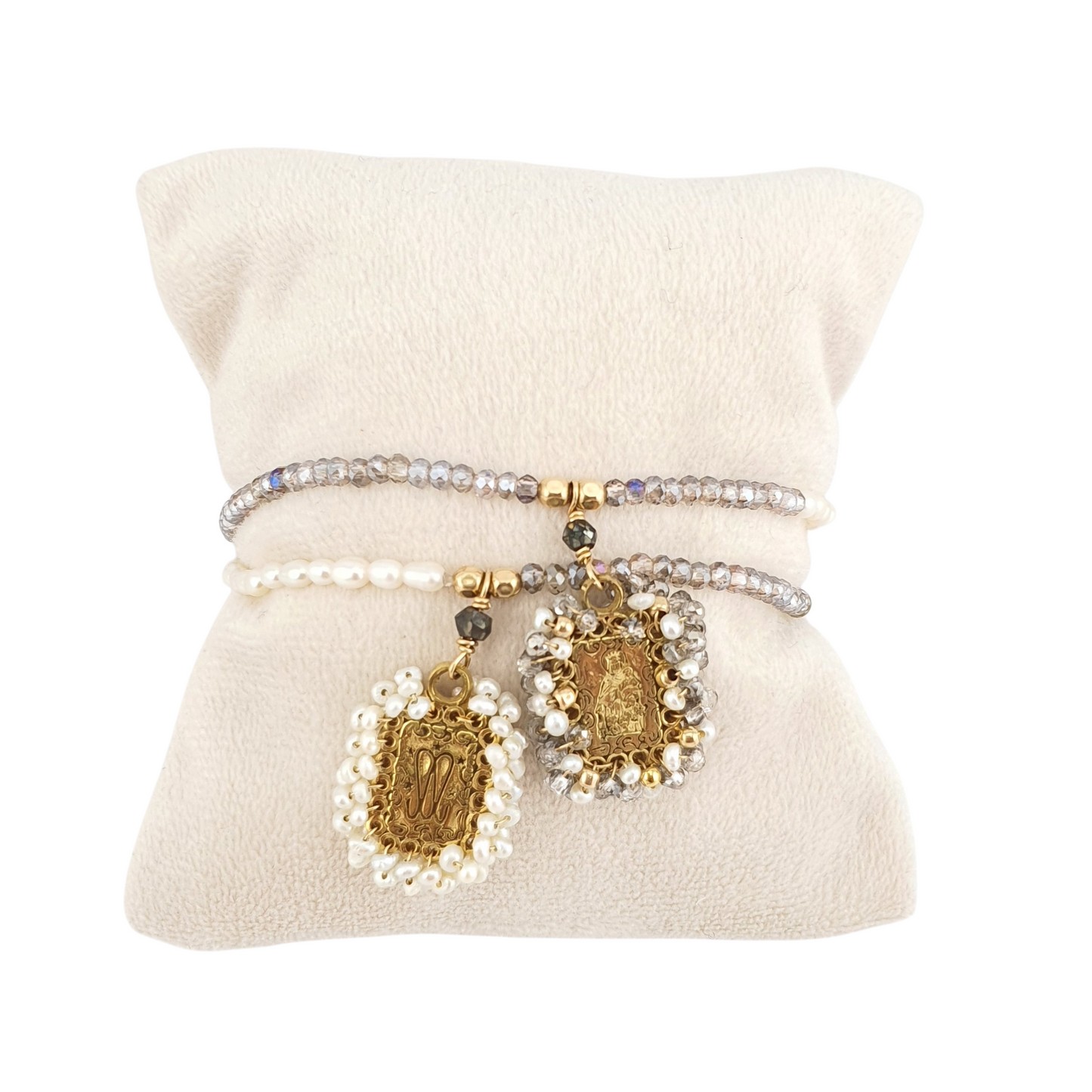 Pulsera escapulario vtas y perla