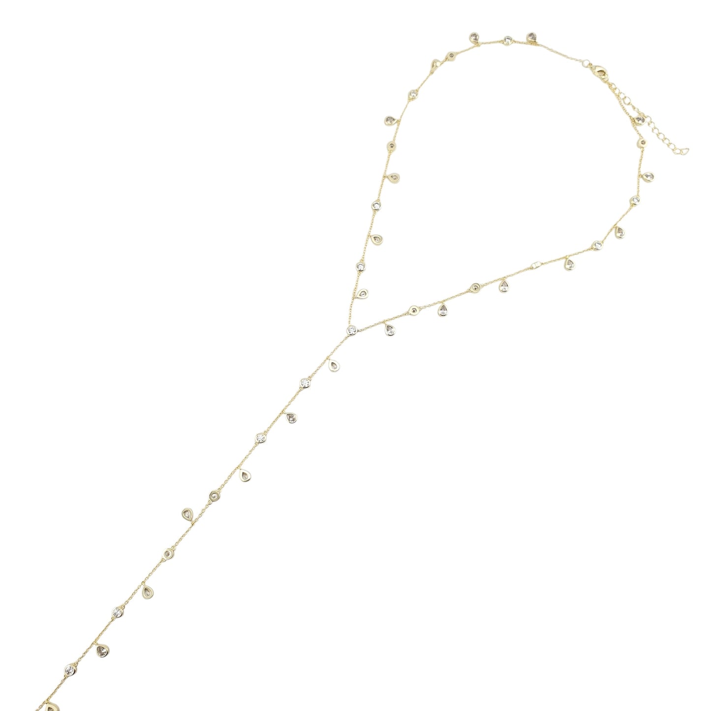 Lariat burbujas y gotas colgantes