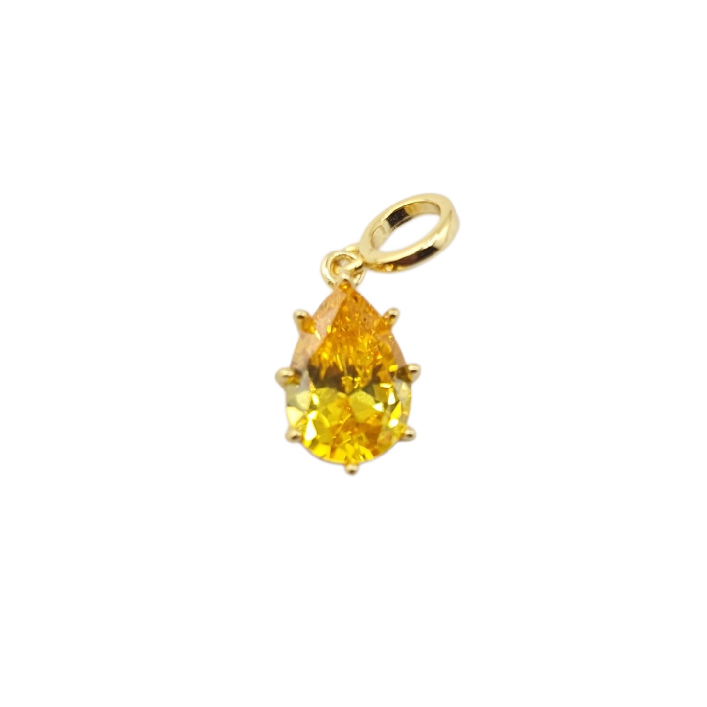 Dije gota circonia citrina