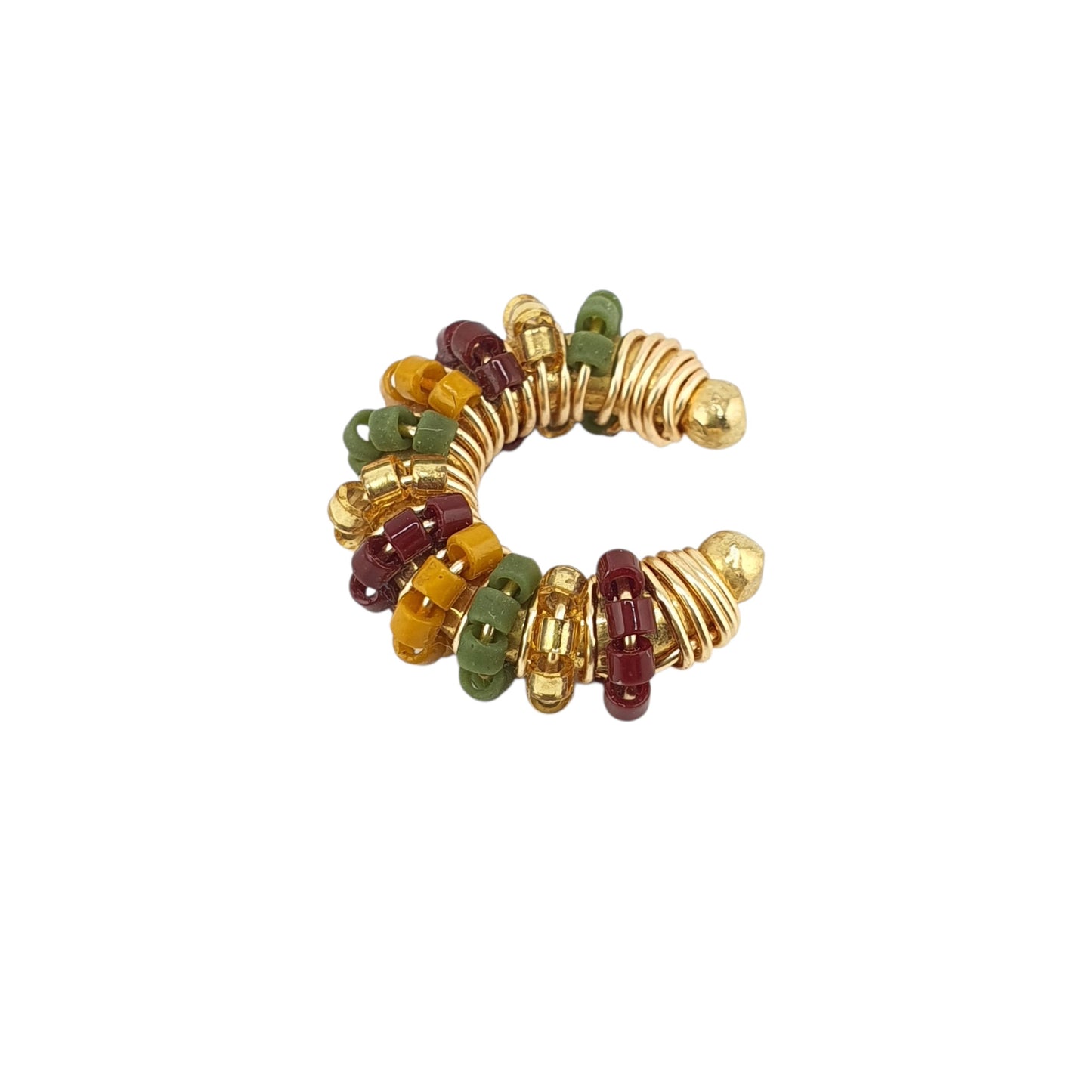 Cuff cristal checo tonos tierra chico