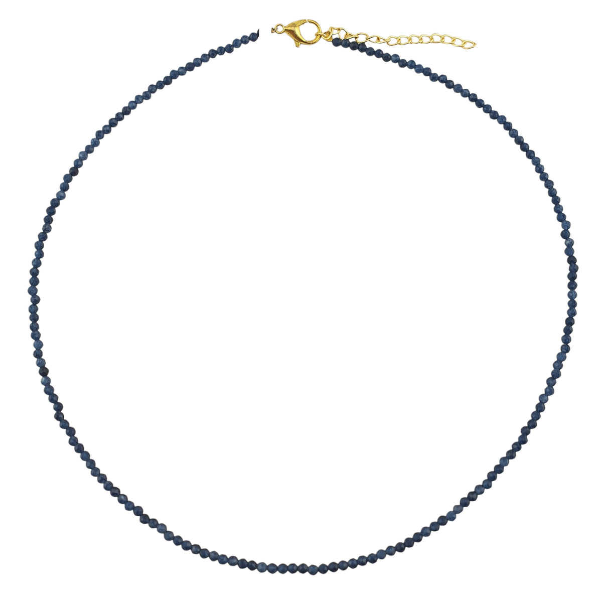 Collar topacio azul
