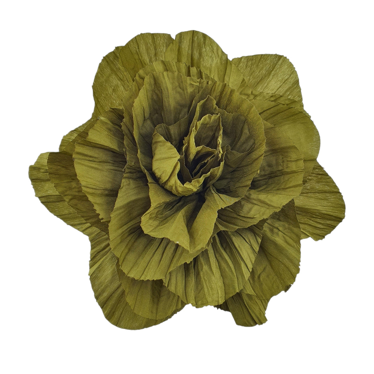 Broche flor zig zag verde