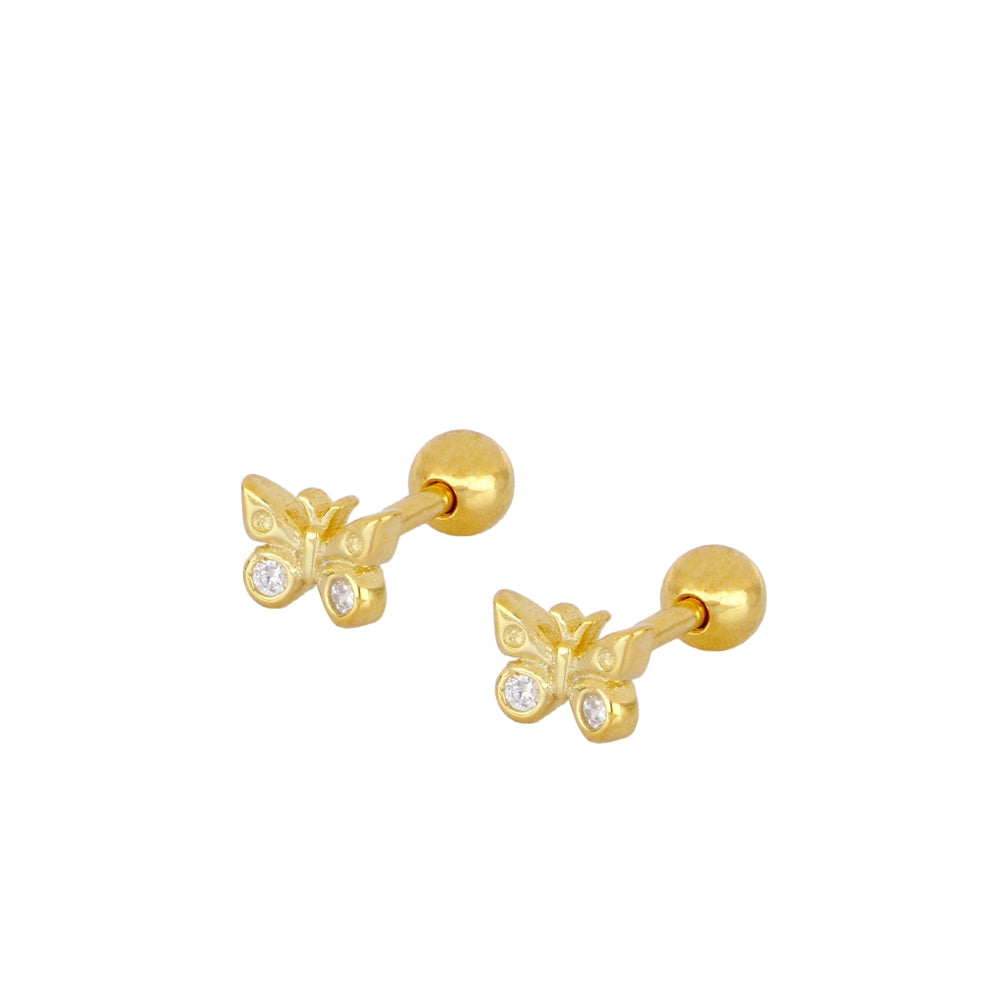 Arete Mariposa mini bolita