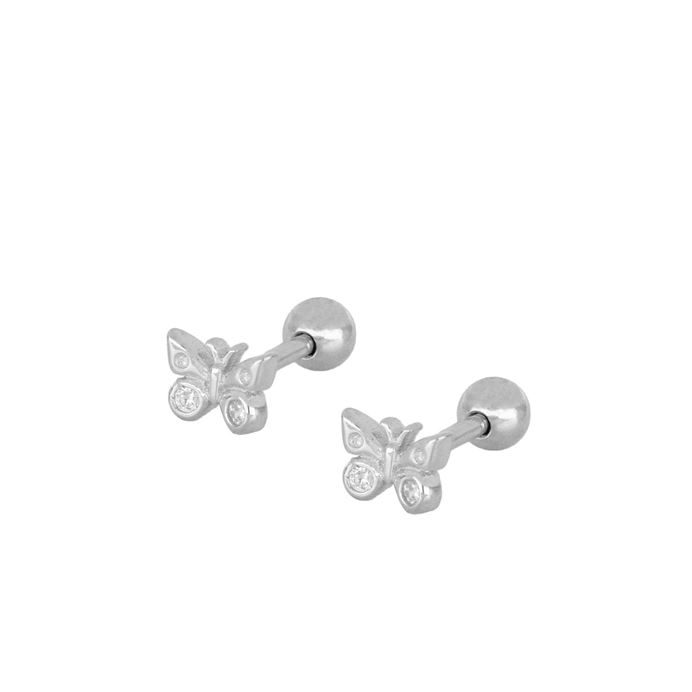 Arete Mariposa mini bolita