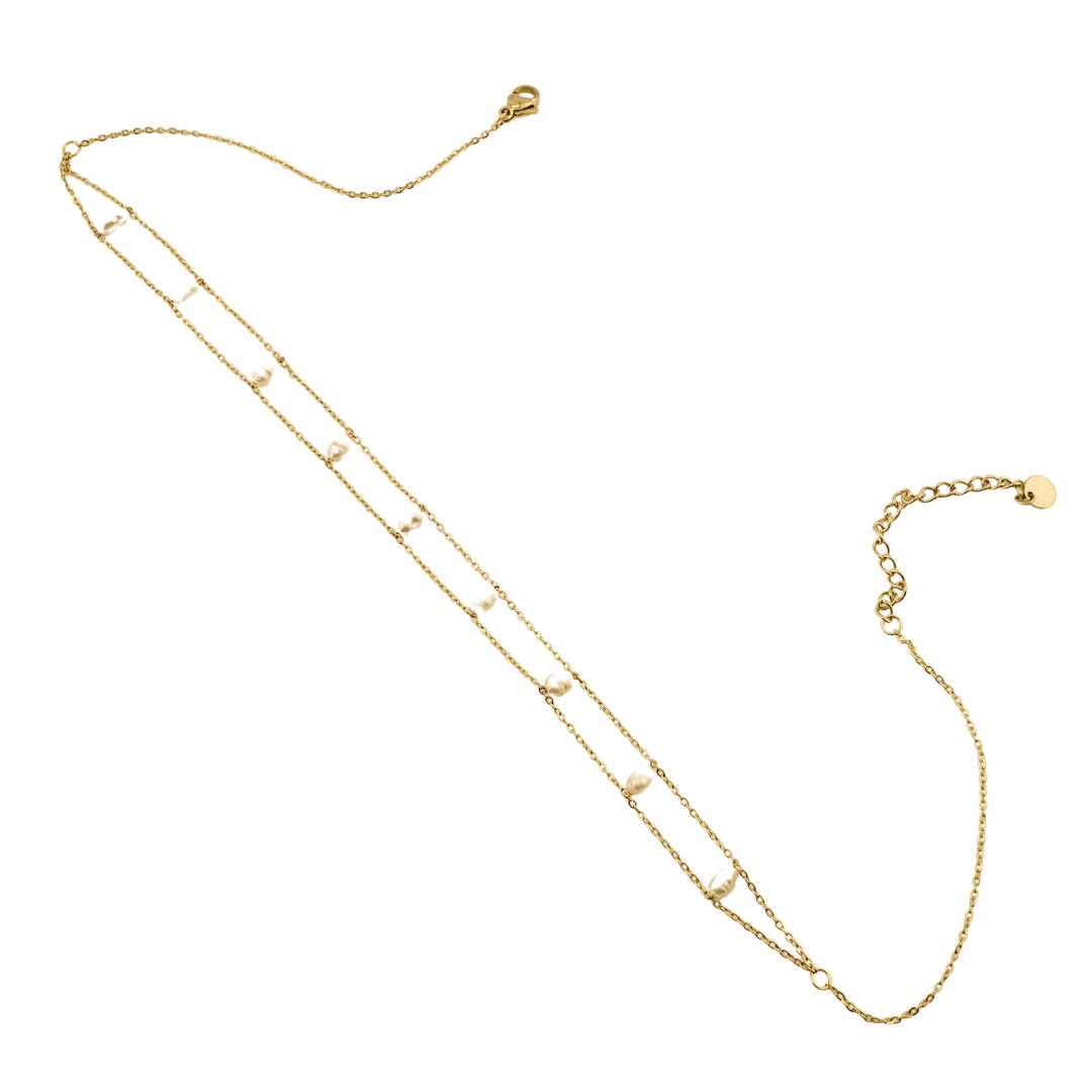 Cadena barra de perlas rio.