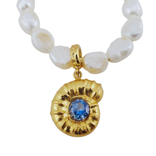 Pulsera perlas caracola