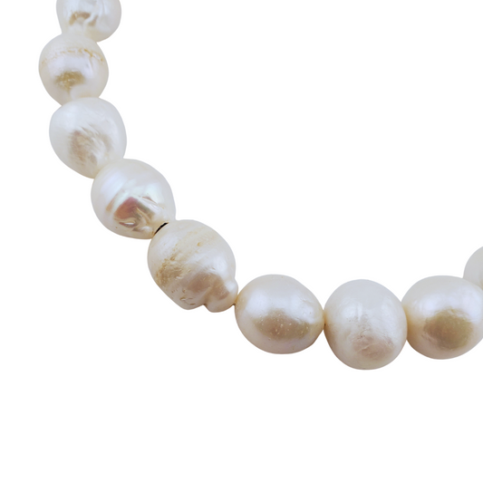 Collar perla barroca maxi