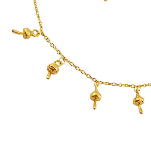 Cadena set arete y Honguitos