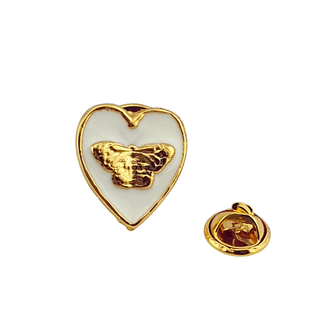 Broche Corazon mariposa grande