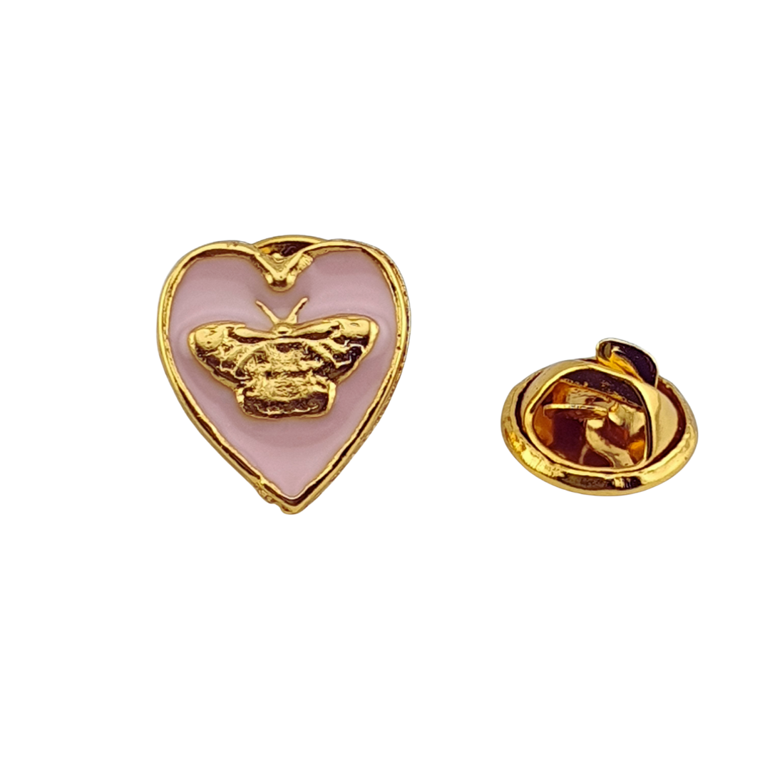 Broche Corazon mariposa chica