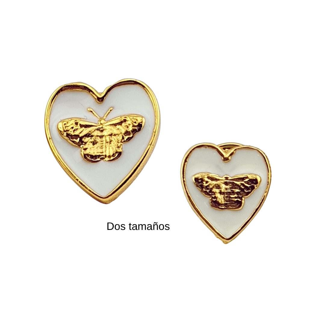 Broche Corazon mariposa grande