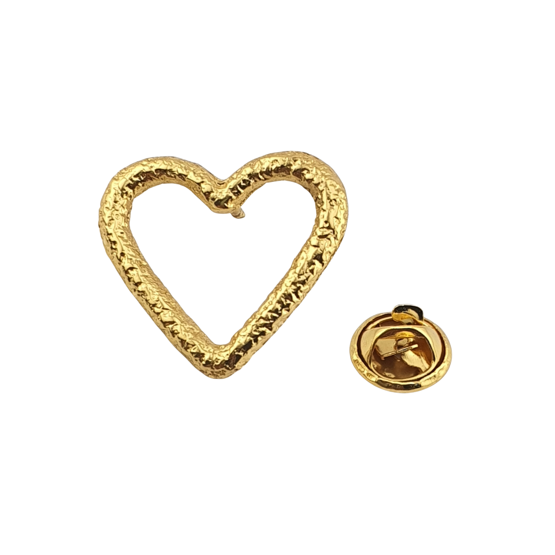 Broche Corazon vacio pin