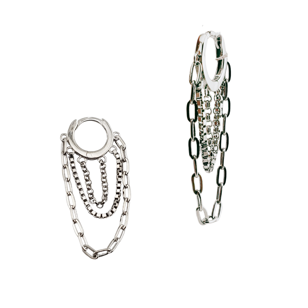 Arracada 3 cadenas diferentes