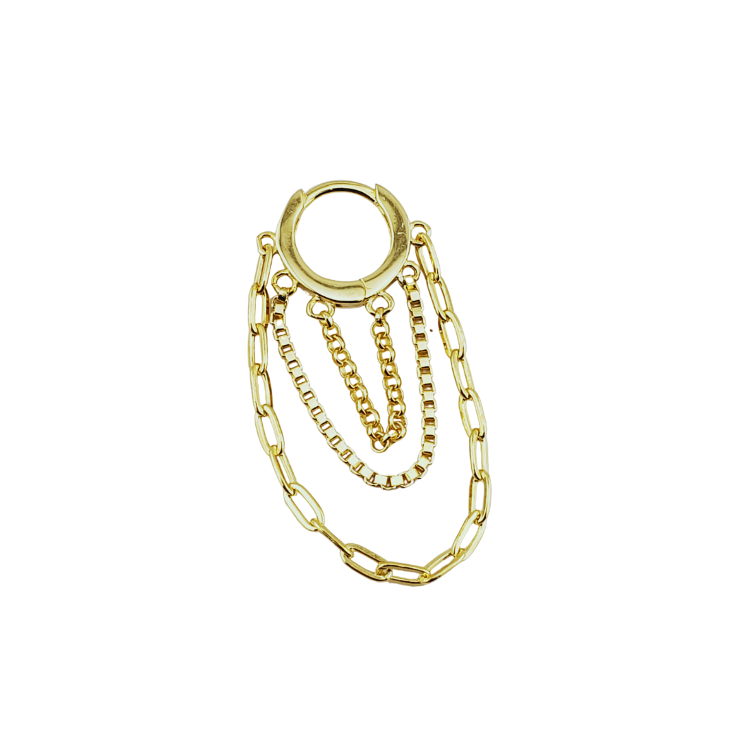 Arracada 3 cadenas diferentes