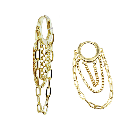 Arracada 3 cadenas diferentes