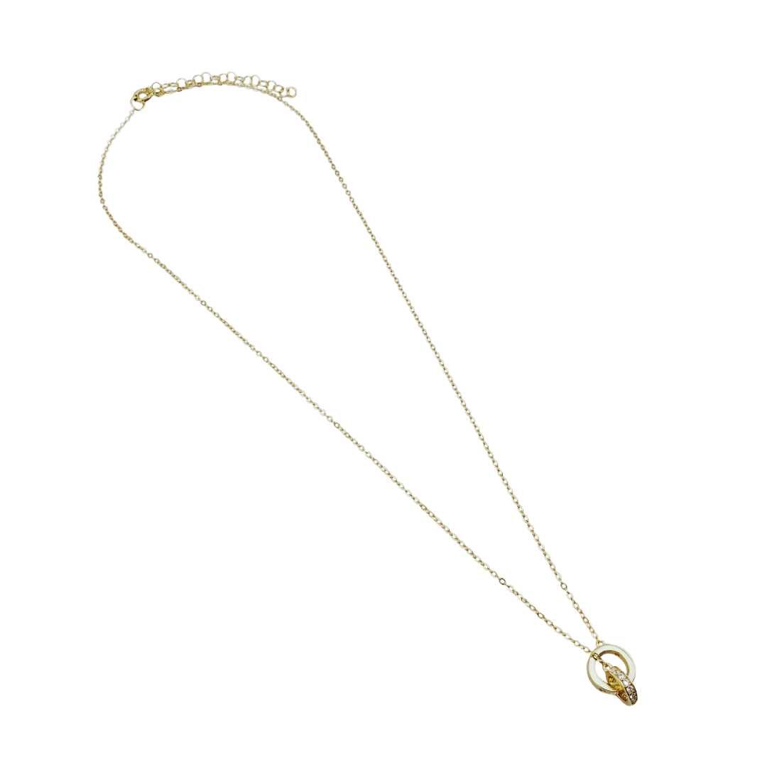 Cadena Tcar 2 aros 1 full circonias 1 chispas