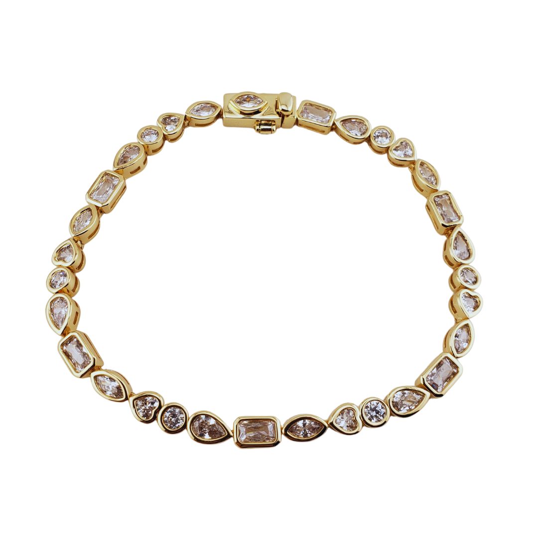 Pulsera brazalete formas enmarcando