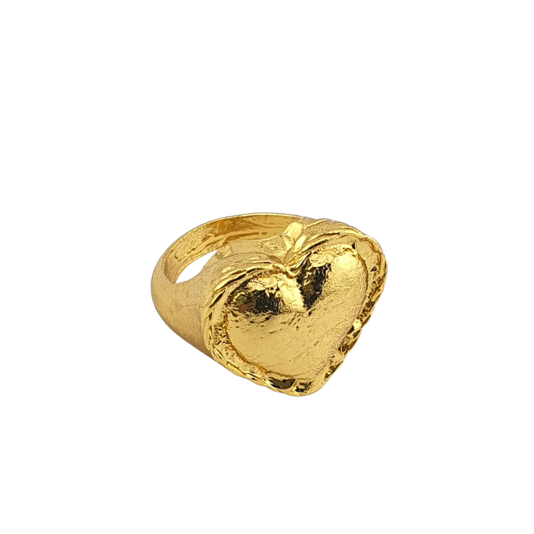 Anillo corazon 3D marco