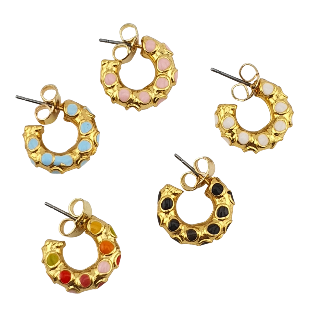 Arracada puntos enamel maxi