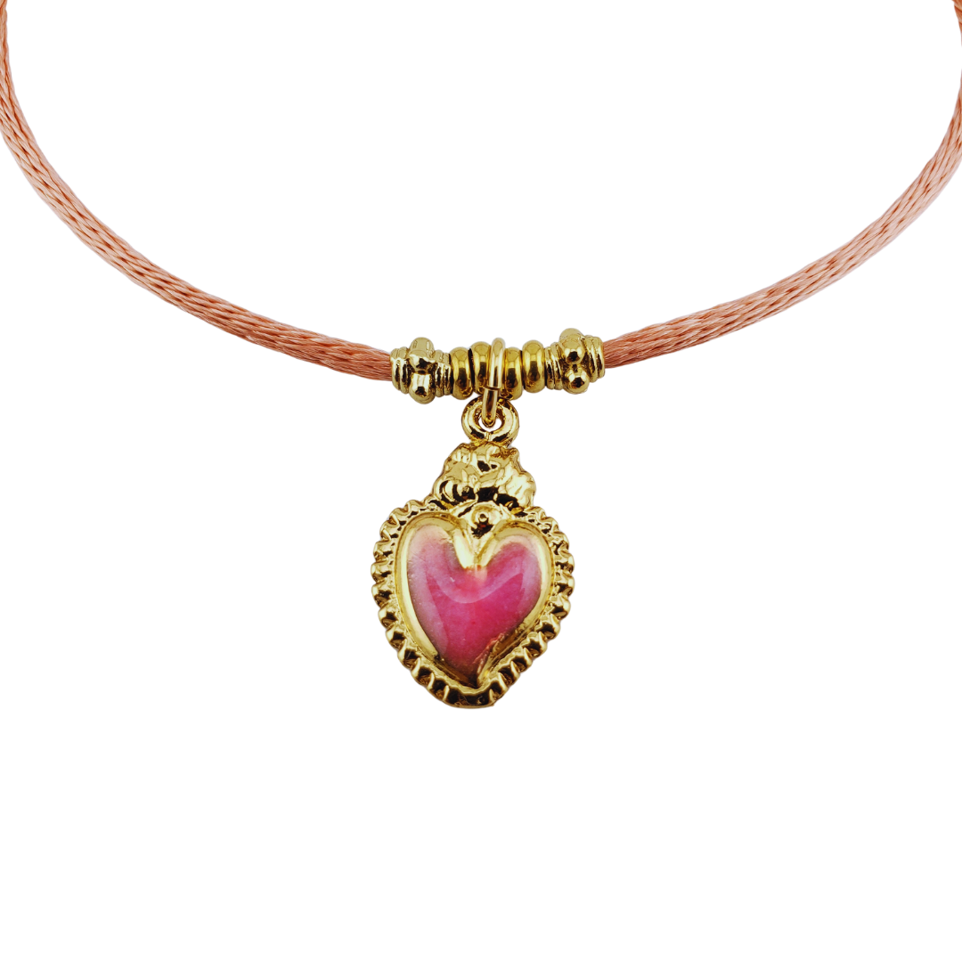 Pulsera cordon corazon