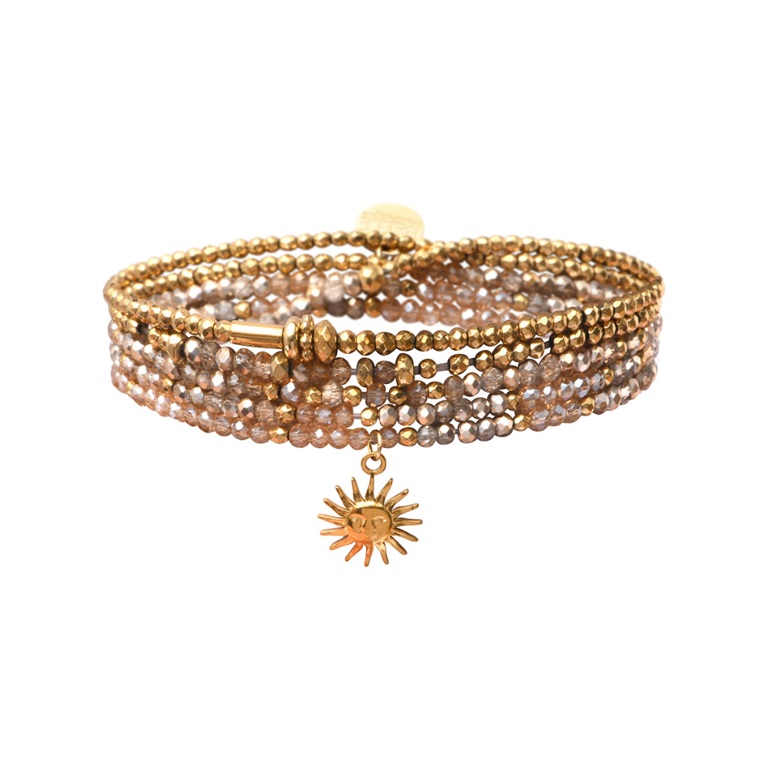 Pulseras 5 vueltas piedras naturales