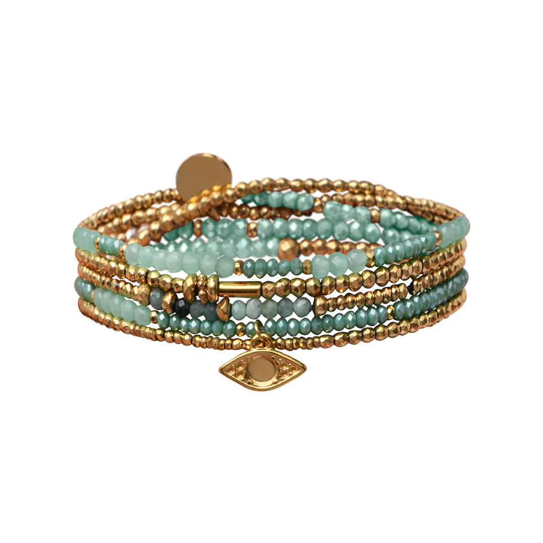 Pulseras 5 vueltas piedras naturales