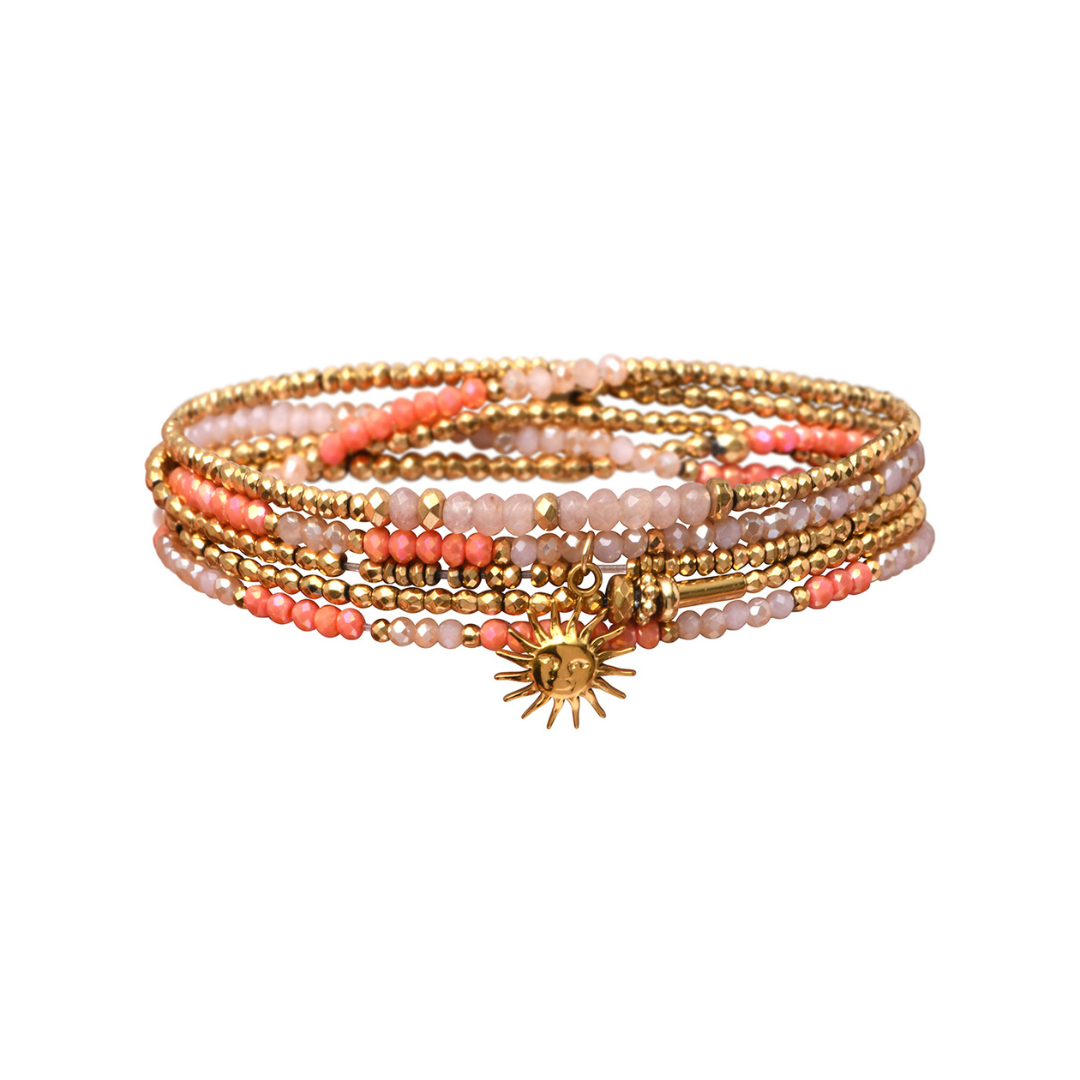 Pulseras 5 vueltas piedras naturales