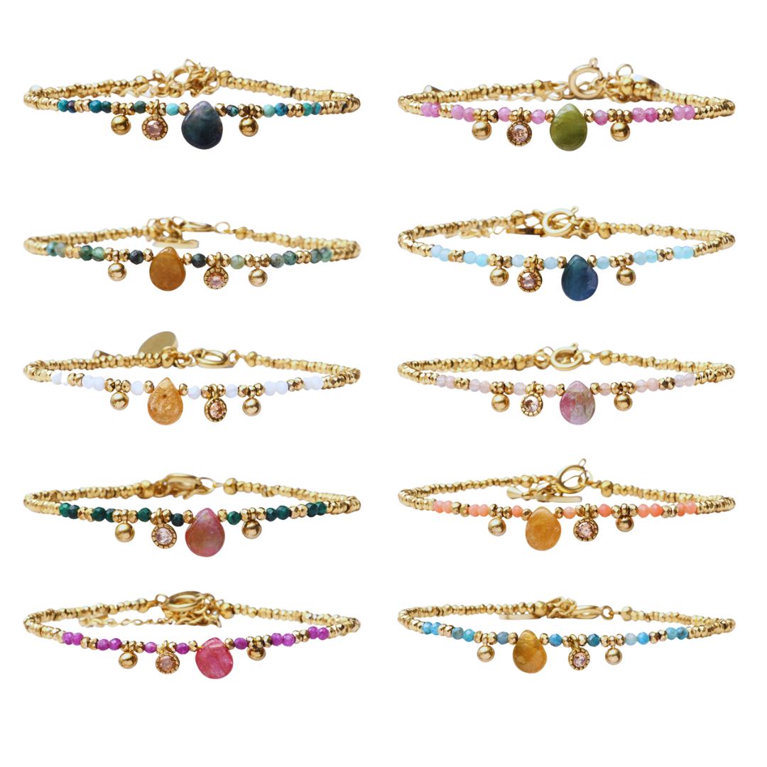 Pulsera hematita gota