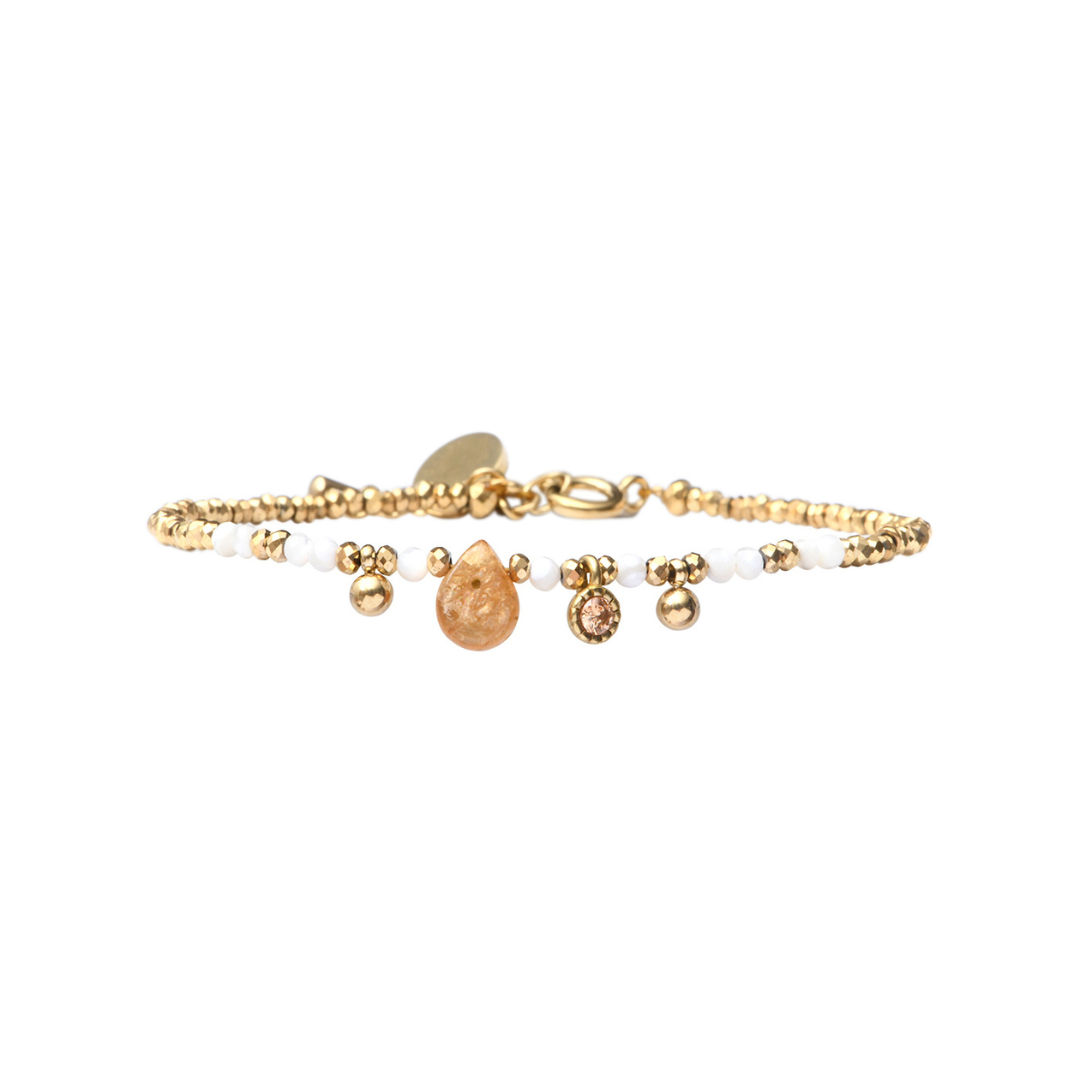 Pulsera hematita gota