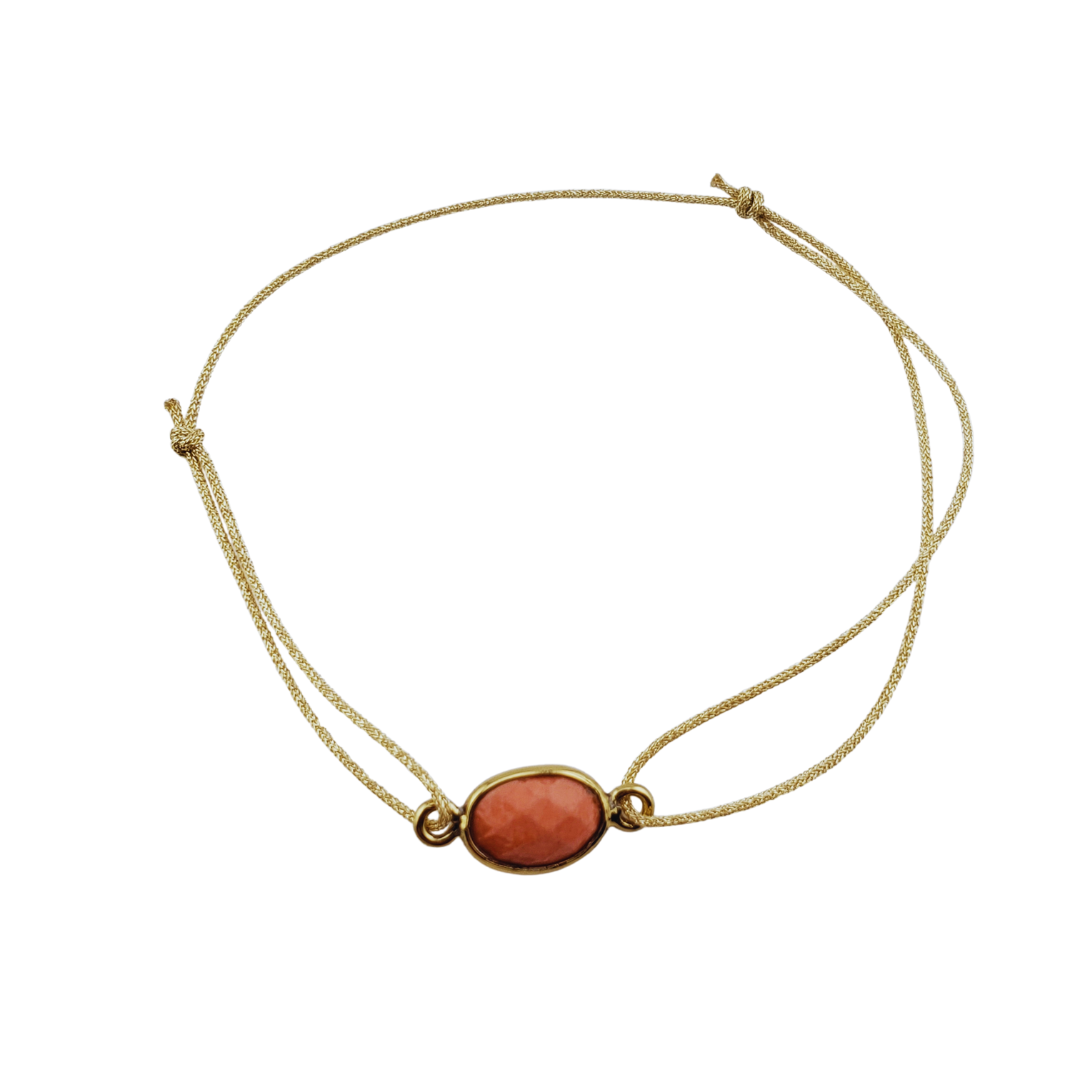 Pulsera circonia oval enmarcada