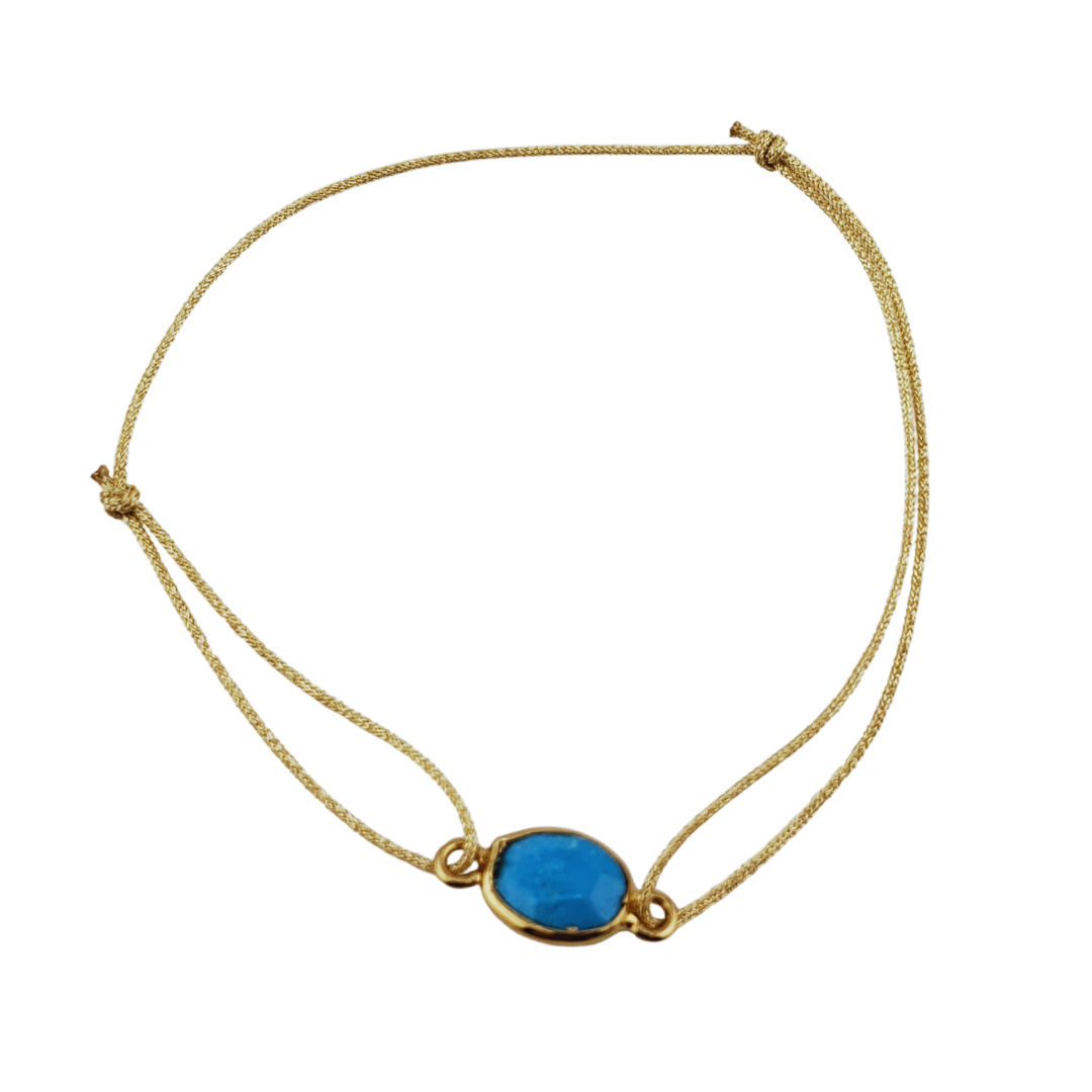 Pulsera circonia oval enmarcada