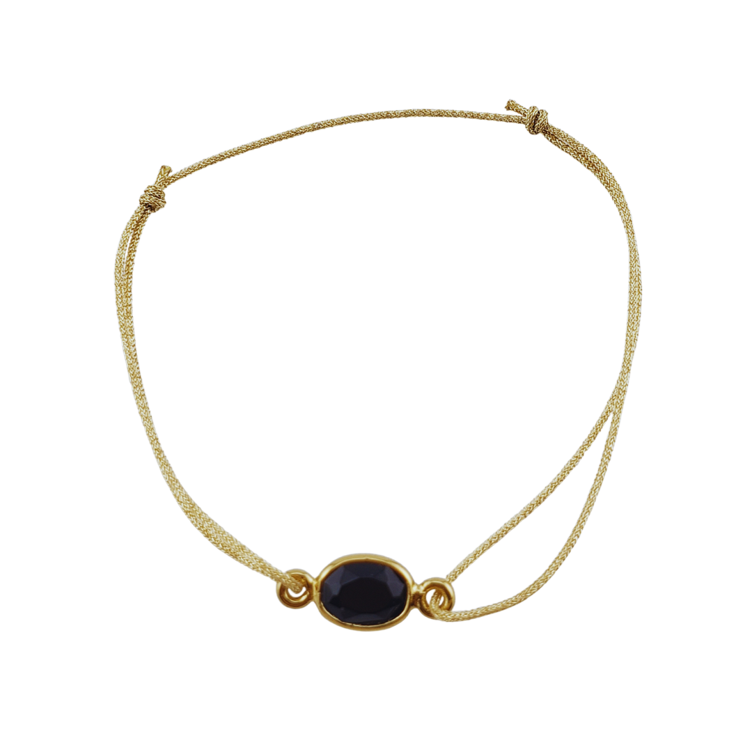 Pulsera circonia oval enmarcada