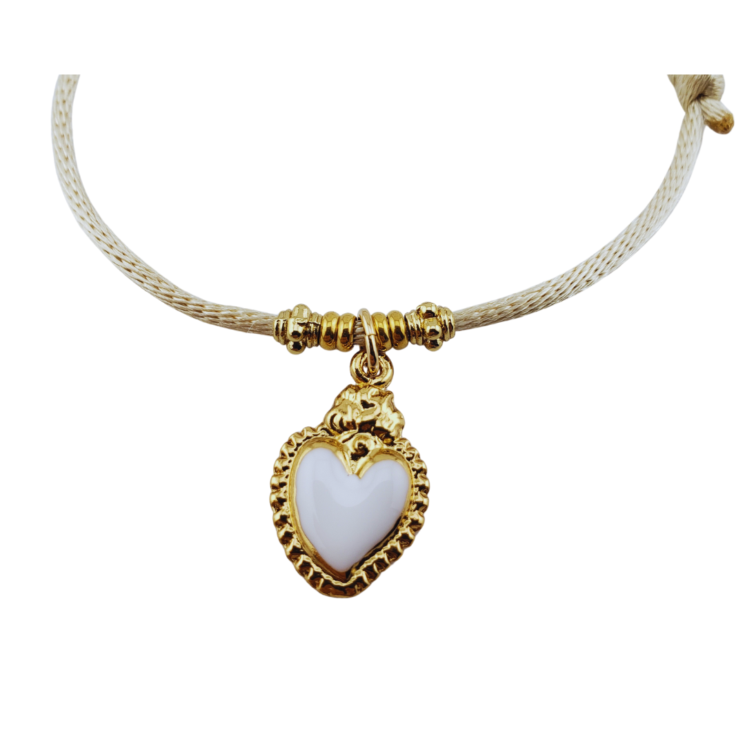 Pulsera cordon corazon