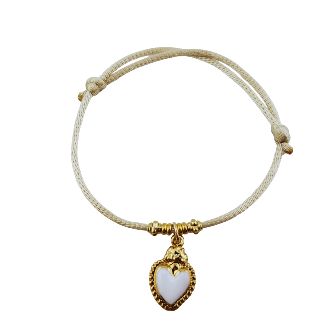 Pulsera cordon corazon