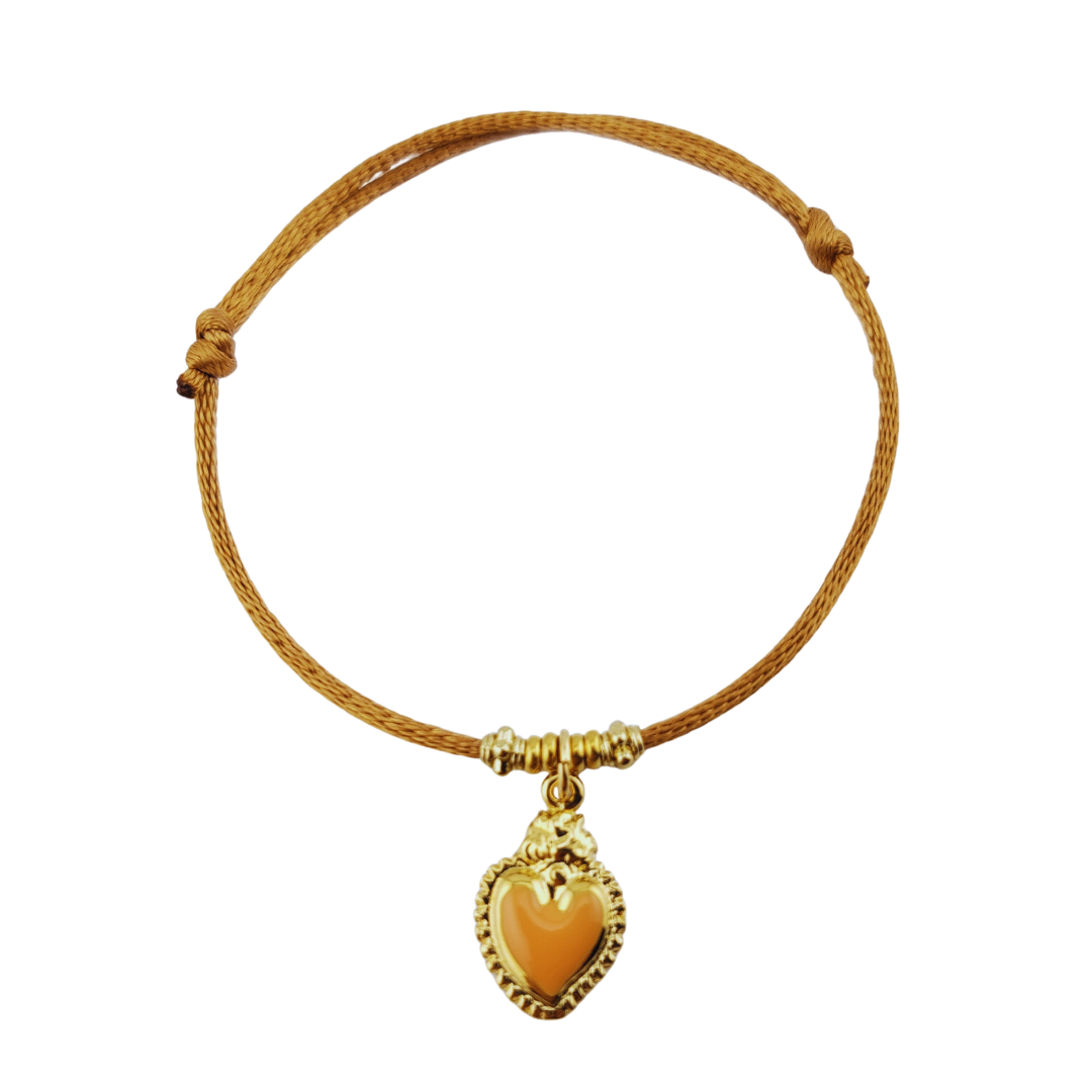 Pulsera cordon corazon
