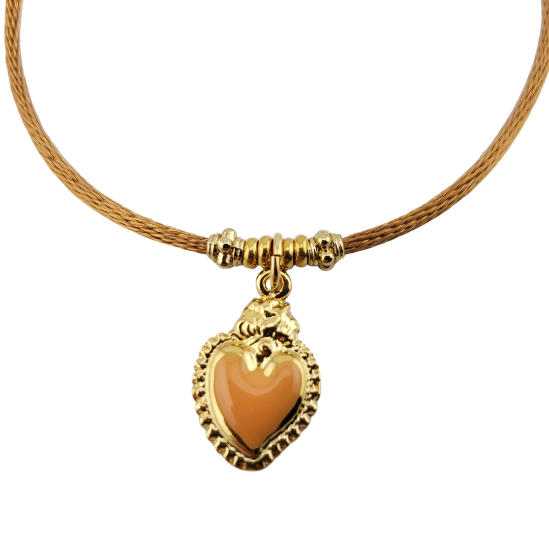 Pulsera cordon corazon
