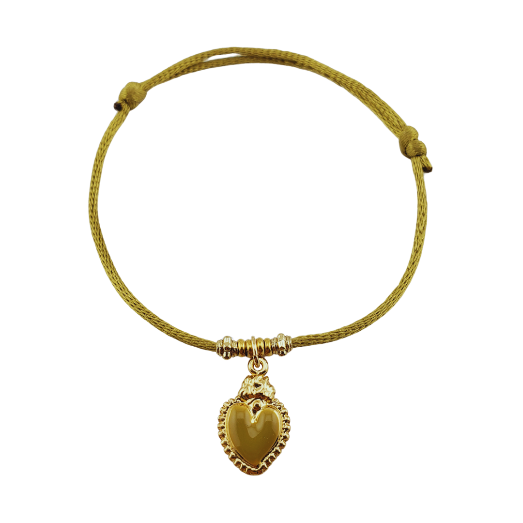 Pulsera cordon corazon