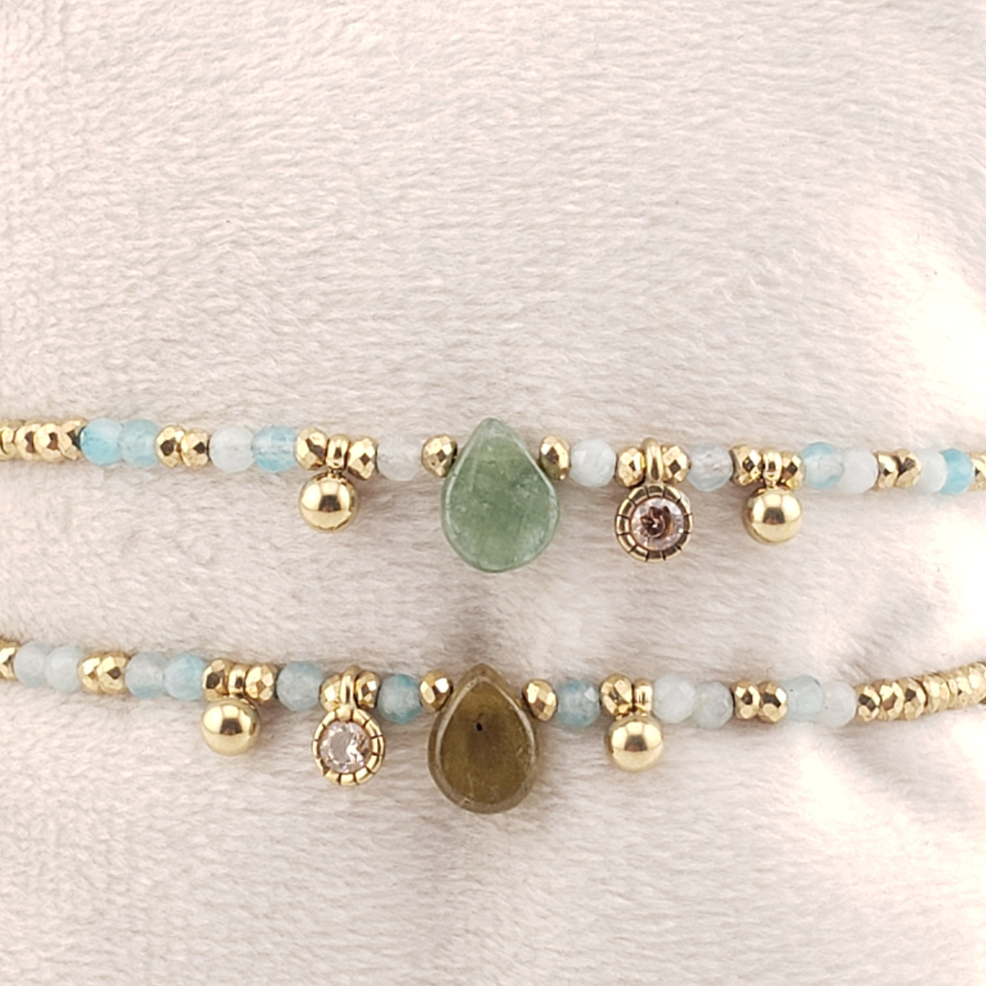 Pulsera hematita gota