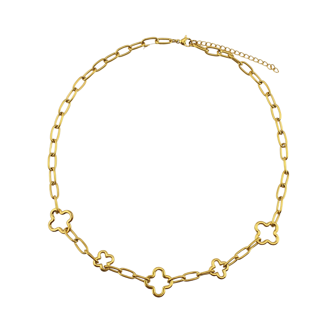 Cadena link y tréboles