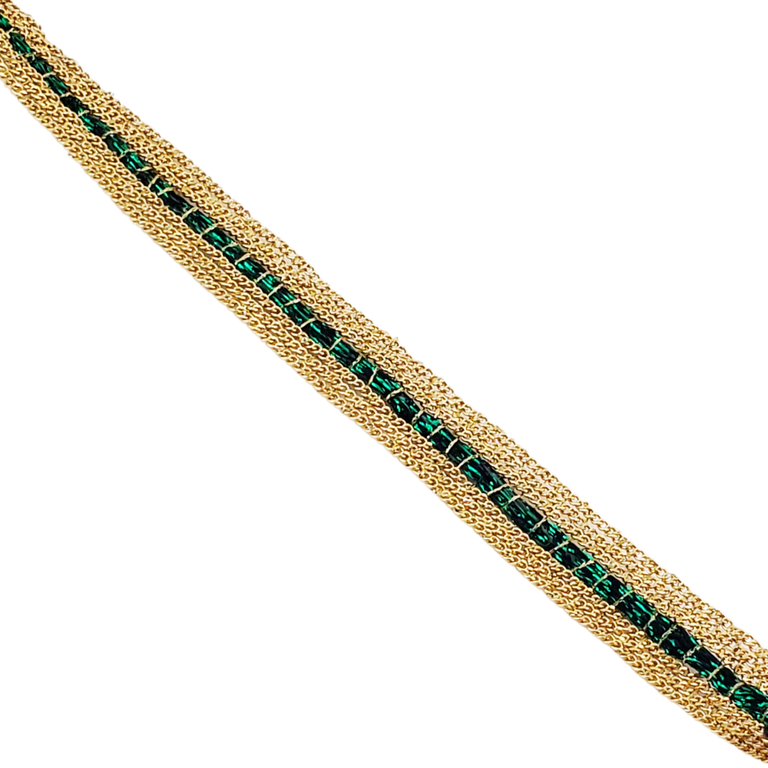 Pulsera 1 tira hilo cadenas