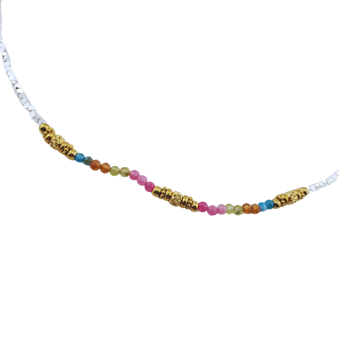 Collar cristales y agatas