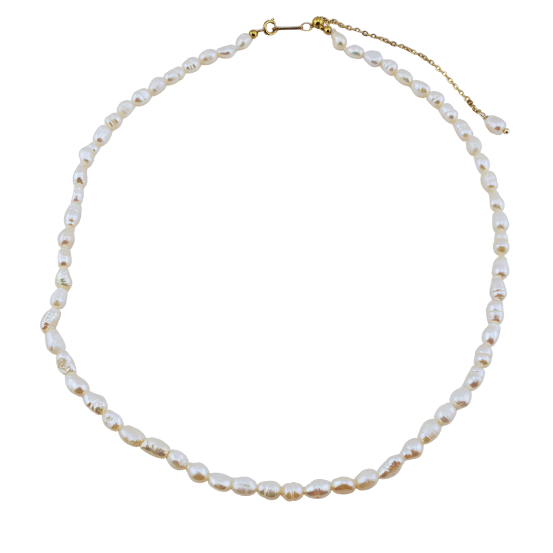 Collar perlas barrocas tonos