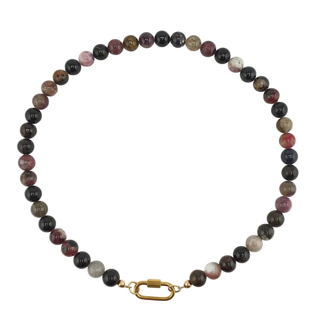 Collar turmalinas maxi broche