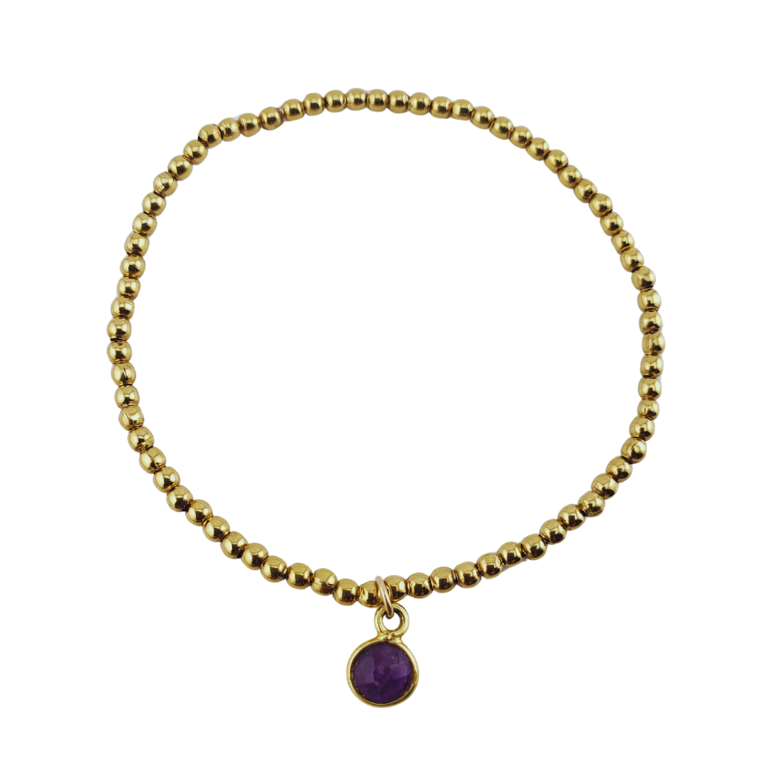 Pulsera bimetal granate