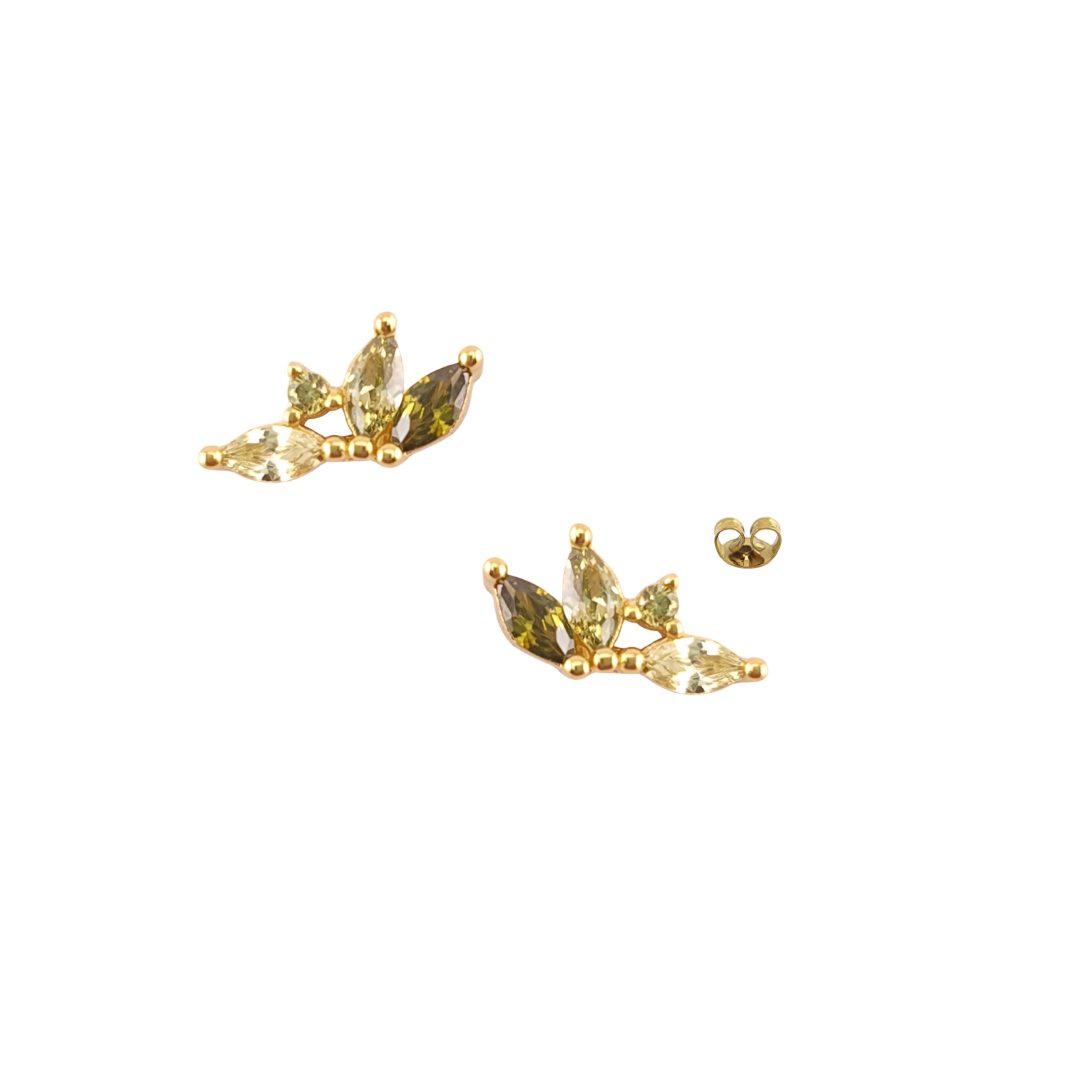Arete 3 petalos punto luz