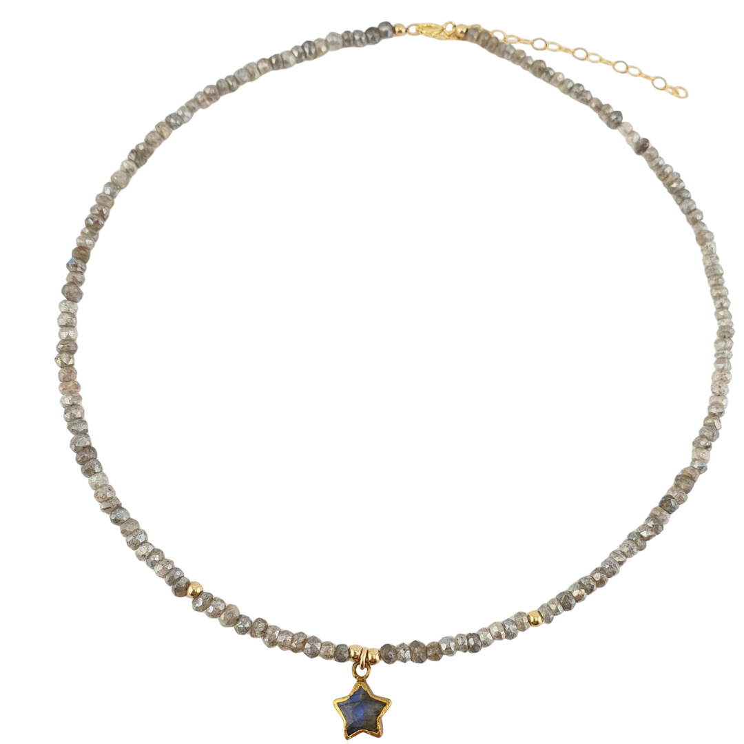 Collar labradorita estrella
